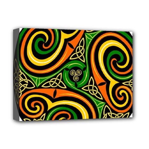 Celtic Celts Circle Color Colors Deluxe Canvas 16  X 12  (stretched) 