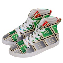 Set Of The Twelve Signs Of The Zodiac Astrology Birth Symbols Women s Hi-top Skate Sneakers by Sudhe