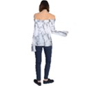 Marble Granite Pattern And Texture Off Shoulder Long Sleeve Top View2