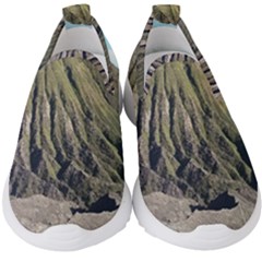 Mount Batok Bromo Indonesia Kids  Slip On Sneakers by Sudhe