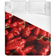 Red Chili Duvet Cover (california King Size) by Sudhe