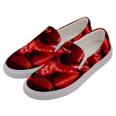 Red Chili Men s Canvas Slip Ons by Sudhe