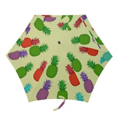 Colorful Pineapples Wallpaper Background Mini Folding Umbrellas
