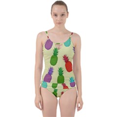 Colorful Pineapples Wallpaper Background Cut Out Top Tankini Set by Sudhe