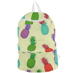 Colorful Pineapples Wallpaper Background Foldable Lightweight Backpack