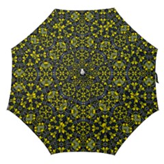 Fresh Clean Spring Flowers In Floral Wreaths Straight Umbrellas by pepitasart