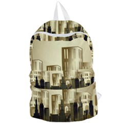 Architecture City House Foldable Lightweight Backpack