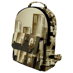 Architecture City House Flap Pocket Backpack (small) by Sudhe