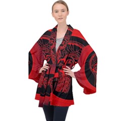 Artificial Intelligence Brain Think Velvet Kimono Robe by Sudhe