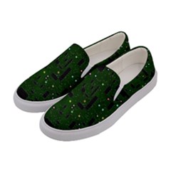 Board Conductors Circuits Women s Canvas Slip Ons by Sudhe