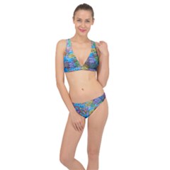 Globe World Map Maps Europe Classic Banded Bikini Set  by Sudhe