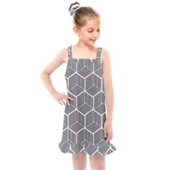 Cube Pattern Cube Seamless Repeat Kids  Overall Dress