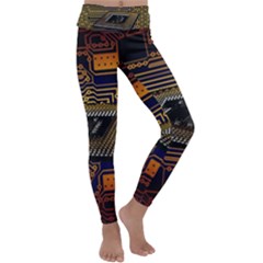 Processor Cpu Board Circuits Kids  Lightweight Velour Classic Yoga Leggings