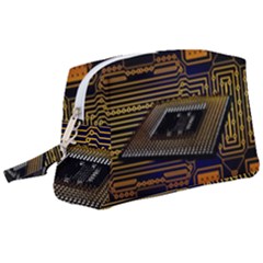 Processor Cpu Board Circuits Wristlet Pouch Bag (Large)
