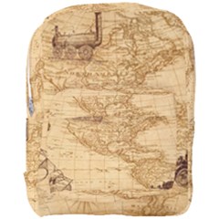 Map Discovery America Ship Train Full Print Backpack by Sudhe
