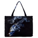 Smoke Flame Dynamic Wave Motion Zipper Medium Tote Bag View1