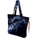 Smoke Flame Dynamic Wave Motion Drawstring Tote Bag View1