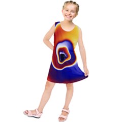 Fractal Art Paint Pattern Texture Kids  Tunic Dress by Sudhe