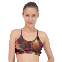 Abstract Digital Art Fractal Basic Training Sports Bra by Sudhe