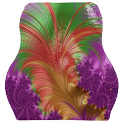 Fractal Purple Green Orange Yellow Car Seat Velour Cushion 