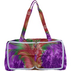 Fractal Purple Green Orange Yellow Multi Function Bag by Sudhe