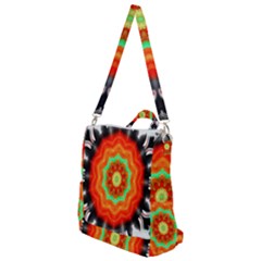 Abstract Kaleidoscope Colored Crossbody Backpack by Sudhe