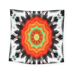Abstract Kaleidoscope Colored Square Tapestry (small)