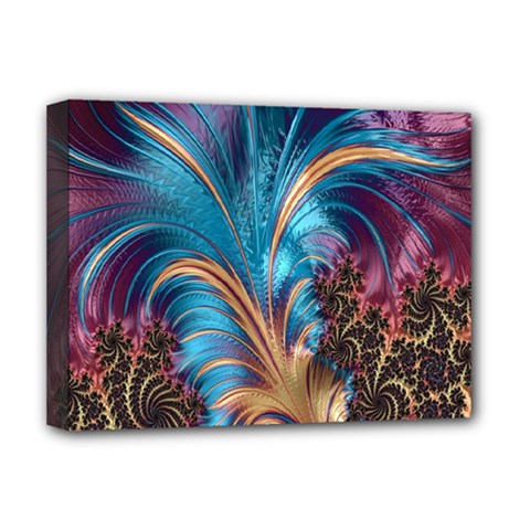 Fractal Art Artwork Psychedelic Deluxe Canvas 16  X 12  (stretched) 