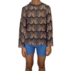 Lion Face Kids  Long Sleeve Swimwear