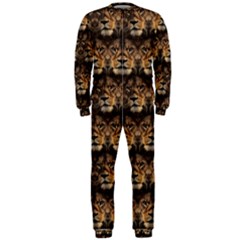 Lion Face Onepiece Jumpsuit (men)  by ArtworkByPatrick