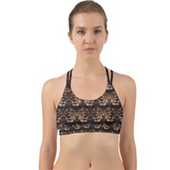 Lion Face Back Web Sports Bra