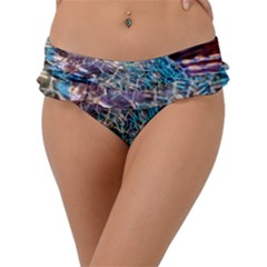 Multi Colored Glass Sphere Glass Frill Bikini Bottom by Sudhe