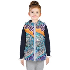 Multi Colored Glass Sphere Glass Kids  Hooded Puffer Vest