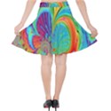 Fractal Art Psychedelic Fantasy Velvet High Waist Skirt View2