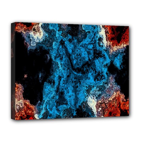 Abstract Fractal Magical Canvas 14  X 11  (stretched) by Sudhe