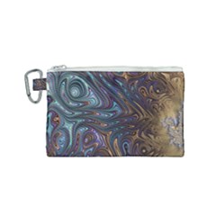 Fractal Art Artwork Globular Canvas Cosmetic Bag (small) by Sudhe