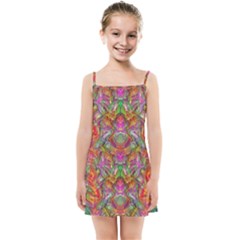 Background Psychedelic Colorful Kids  Summer Sun Dress by Sudhe