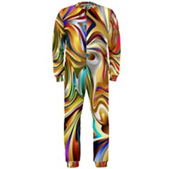 Wallpaper Psychedelic Background Onepiece Jumpsuit (men)  by Sudhe