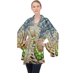 Abstract Fractal Magical Velvet Kimono Robe