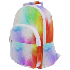 Psychedelic Background Wallpaper Rounded Multi Pocket Backpack by Sudhe