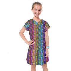 Background Wallpaper Psychedelic Kids  Drop Waist Dress