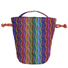 Background Wallpaper Psychedelic Drawstring Bucket Bag by Sudhe