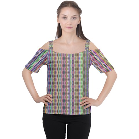 Psychedelic Background Wallpaper Cutout Shoulder Tee by Sudhe