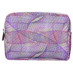 Purple Background Abstract Pattern Make Up Pouch (medium) by Sudhe