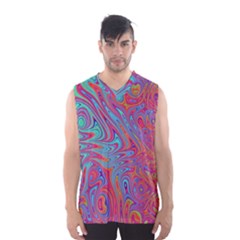 Fractal Bright Fantasy Design Men s Basketball Tank Top by Sudhe