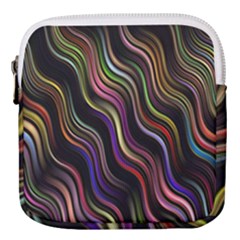 Psychedelic Background Wallpaper Mini Square Pouch by Sudhe
