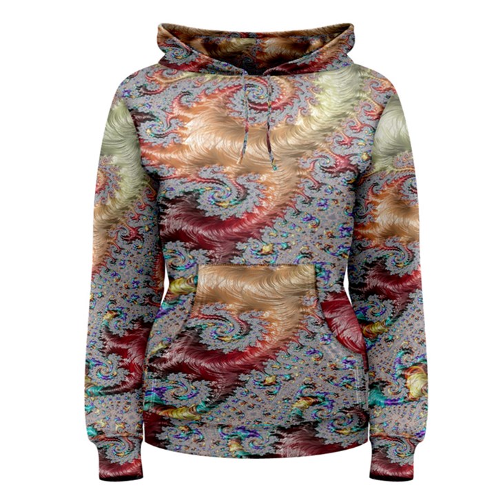 Fractal Artwork Design Pattern Women s Pullover Hoodie