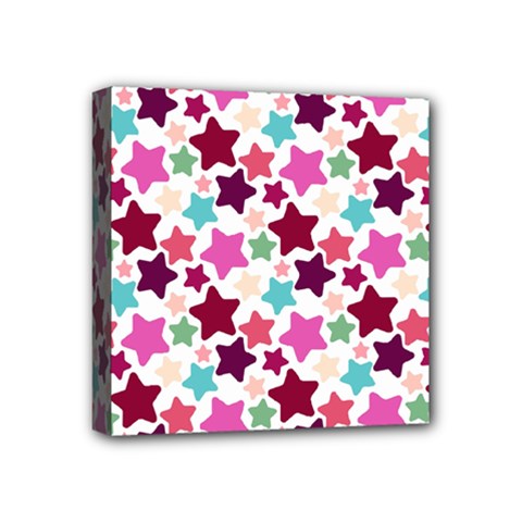 Stars Pattern Mini Canvas 4  X 4  (stretched) by Sudhe