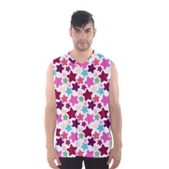 Stars Pattern Men s Basketball Tank Top by Sudhe