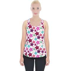 Stars Pattern Piece Up Tank Top by Sudhe